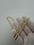 22" 4mm solid 10K yellow gold Cuban link chain, 24.0g – Ott Family Jewelry (8)