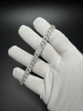 9" 8mm silver moissanite Cuban bracelet, 5.5ctw D VVS1, 25.9g – Ott Family Jewelry (8)