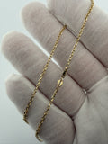 24" 14K Yellow Gold Herme$ 1.8mm 5.05g
