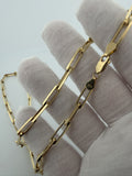 20" 14k Yellow Gold Paperclip 5mm 24.1g