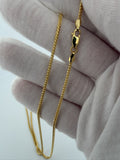 20" 14K Yellow Gold Franco Chain 1.8mm 7.8g