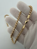 24" 14K Yellow Gold Rounded Box 5mm 31.0g