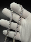 18" 5mm silver moissanite tennis chain, 40ctw D VVS1, 32.1g – Ott Family Jewelry (8)