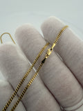 22" 14k Yellow Gold Cuban 1.75mm 5.42g