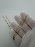 22" 14k Yellow Gold Franco 1mm 3.9g
