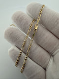 18" 14k Yellow Gold Figaro 2.5mm 4.44g