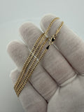 20" 14k Yellow Gold Curb 2mm 4.0g