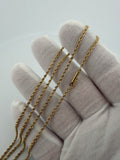 24" 14K Yellow Gold Rope 2mm 7.71g