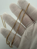 22 inch 1.75mm Cuban link chain in 14K yellow gold, 4.7g, view 8 - Ott Family Jewelry