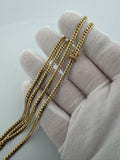 26" 14K Yellow Gold Cuban 3mm 21.8g