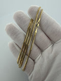 20" 10K Yellow Gold Cuban Chain 2.5mm 8.4g