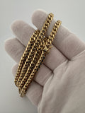 20" 14k Yellow Gold Cuban 6mm 53.14g