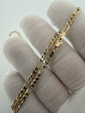 22" 14k Yellow Gold Figaro 3.5mm 7.9g