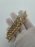 22" 14k Yellow Gold Rope 5.5mm 12.93g