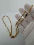 26" 14K Yellow Gold Franco 3mm 34.84g