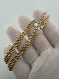 20" 14K Yellow Gold Rope 3.5mm 20.0g