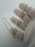 20" 14k Yellow Gold Franco 1mm 4.4g