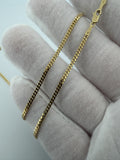 18" 14K Yellow Gold Cuban Chain 2mm 5.45g