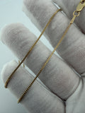 16" 14k Yellow Gold Franco 1mm 2.6g