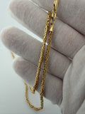 22" 14k Yellow Gold Byzantine 2mm 6.86g