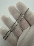 16" 14K White Gold Rope 1.6mm 3.46g