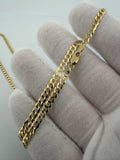 22" 14K Yellow Gold Curb 3.8mm 7.92g