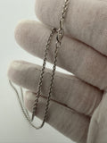 18 inch 2.5mm cable chain in 14K white gold, 2.94g, view 8 - Ott Family Jewelry
