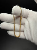 7" Gold over Silver 3ctw VS/VVS Lab Diamond Tennis Bracelet 2.4mm 5.1g