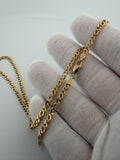 16" 14K Yellow Gold Tiger Eye Link 3.5mm 5.12g