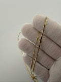 24" 14K Yellow Gold Curb 2mm 5.0g