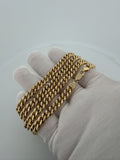 22" 14k Yellow Gold Curb 7.5mm 40.56g