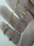 20" 2.5mm 14K yellow gold paperclip chain, 2.6g – Ott Family Jewelry (8)