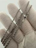 20 inch 2.2mm rope chain in 14K white gold, 7.64g, view 8 - Ott Family Jewelry
