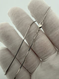 22" 14k White Gold Box 1.2mm 4.6g