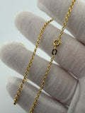 20" 14K Yellow Gold Rolo 2mm 2.0g