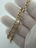 20" 14k Yellow Gold Puffed Mariner Link 5mm 12.2g