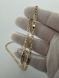20" 14K Yellow Gold Figaro 4mm 10.81g