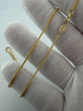 16" 14K Yellow Gold Franco 1.5mm 4.25g