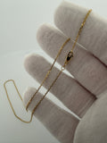 17" 1.2mm 14K yellow gold fancy anchor chain, 2.2g – Ott Family Jewelry (8)