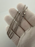 18" 14K White Gold Rope 2.2mm 6.91g