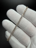 7" 14K Yellow Gold 3.12ctw E-F VS Lab Diamond Tennis EGL Certified – 2.3mm – 5.48g