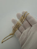 24 inch 3.5mm curb chain in 14K yellow gold, 8.4g, view 8 - Ott Family Jewelry