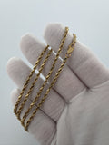 24" 14k Yellow Gold Rope 2.6mm 15.1g