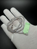 21" Silver 16ctw VS/VVS Lab Diamond Tennis Chain 3.4mm 21.3g