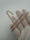 20" 14K Rose Gold Heavy Fancy Anchor 3mm 16.4g