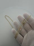 22" 14k Yellow Gold Paperclip 3mm 3.2g