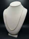 24" 14K Yellow Gold Paperclip 3mm 2.8g