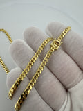 22" 14k Yellow Gold Cuban 4mm 27.0g