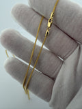 20" 14K Yellow Gold Franco 1.5mm 4.36g