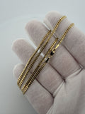 22" 2.5mm solid 14K yellow gold Cuban link chain, 10.45g – Ott Family Jewelry (8)
